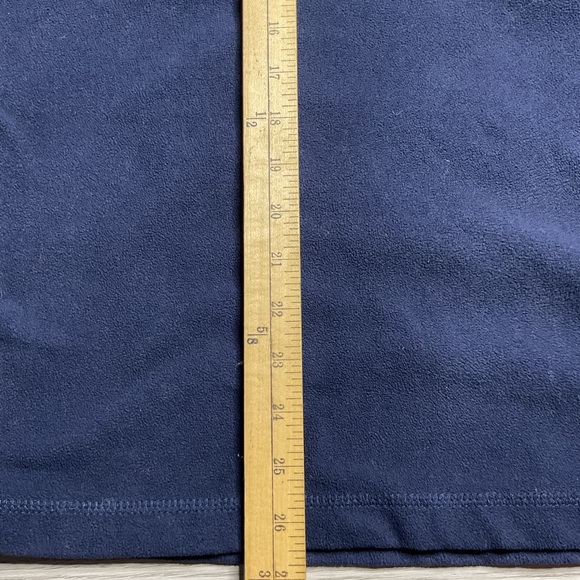 Timberland Sweater Mens Large Long Sleeve 1/2 Zip Pullover Fleece Mock Neck Blue - Picture 4 of 6